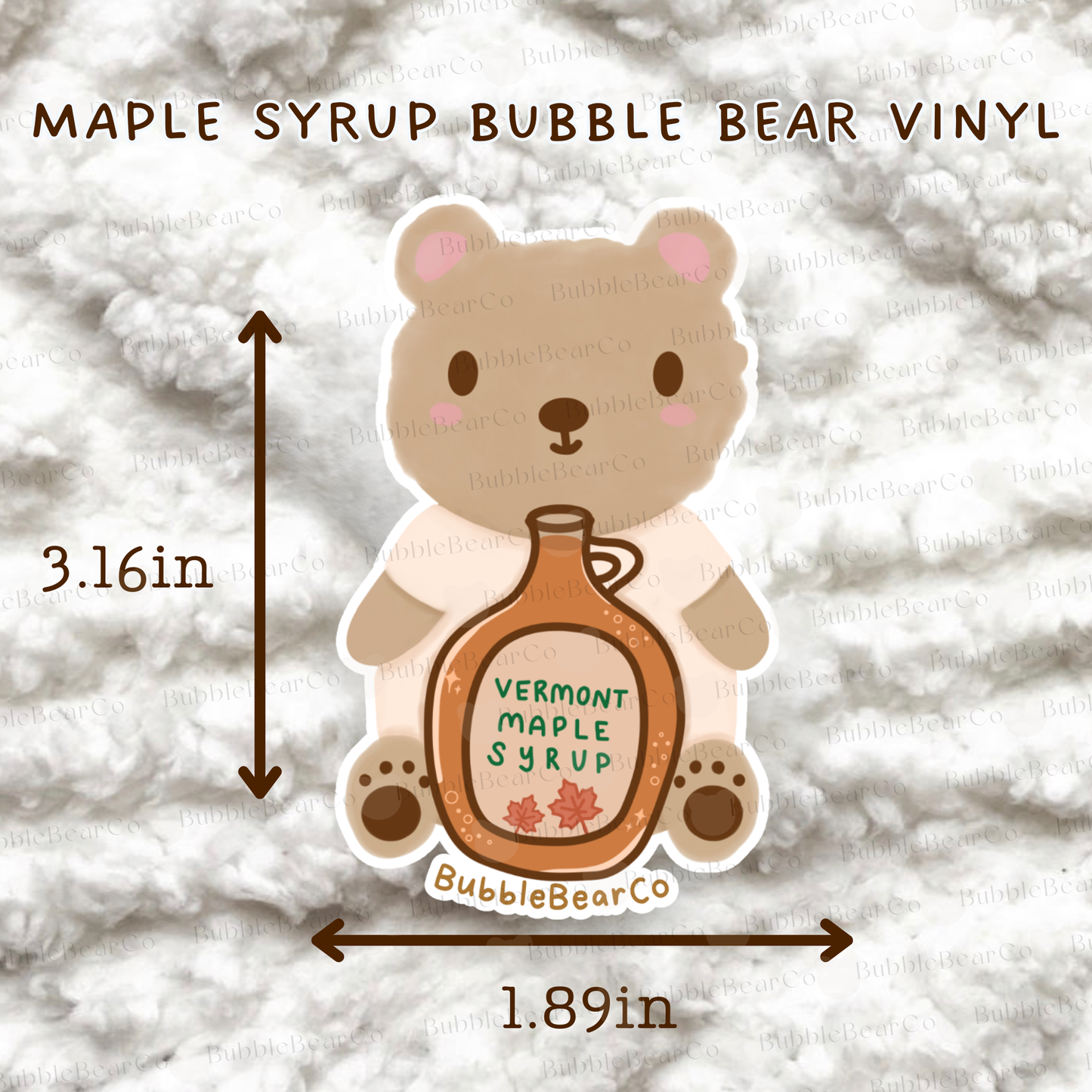 Maple Syrup Lover Waterproof Vinyl