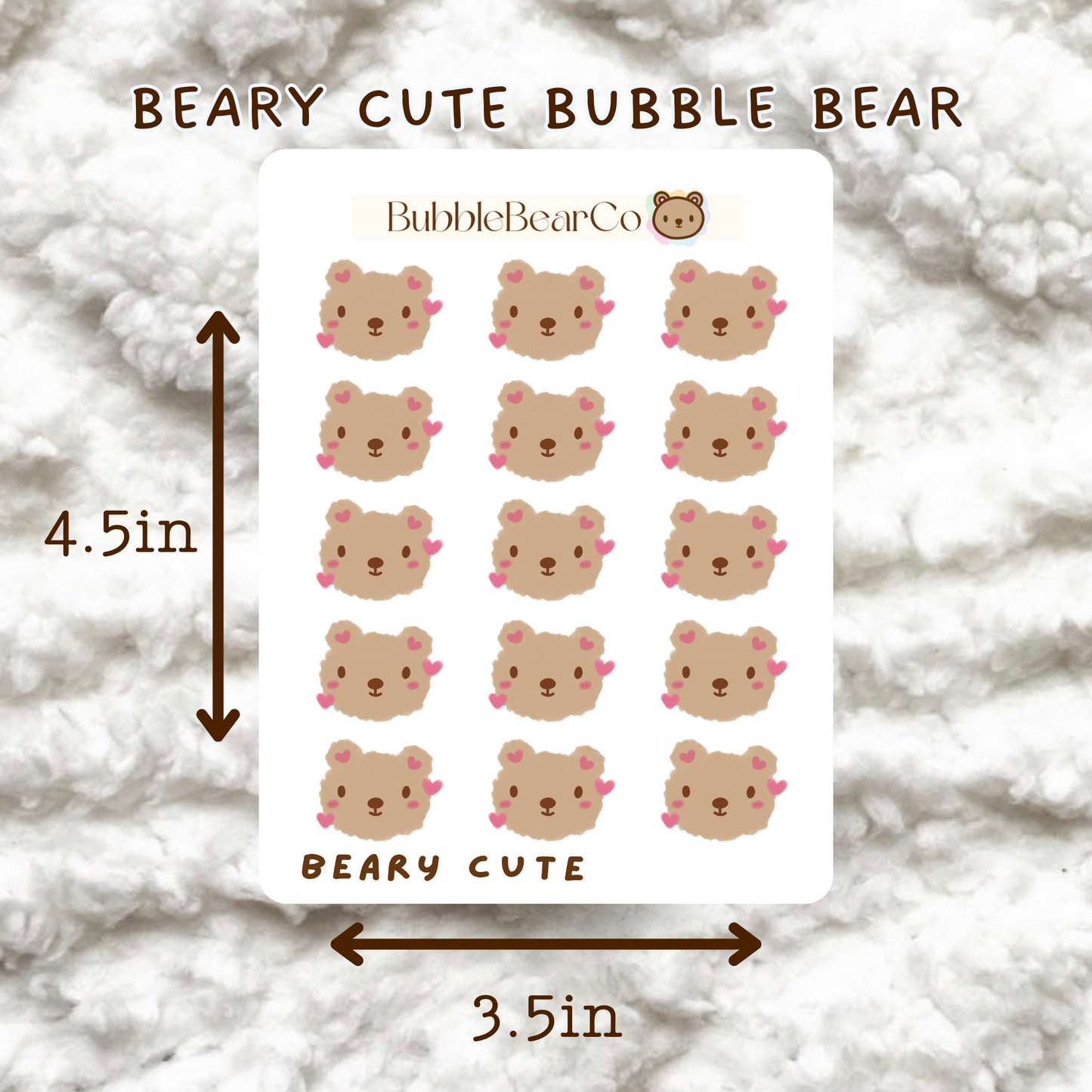 Beary Cute Stickers