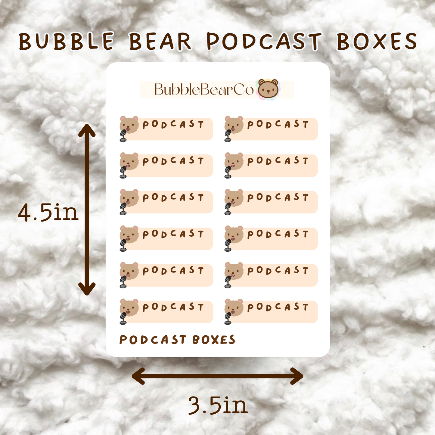 Podcast Boxes Stickers