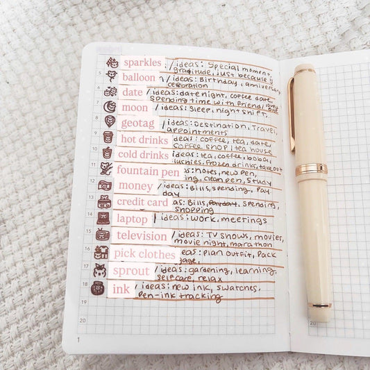 couple tiny icon sticker .25” | clear matte stickers for any planner or bullet journal | BubbleBearCo | - Bubble Bear Co