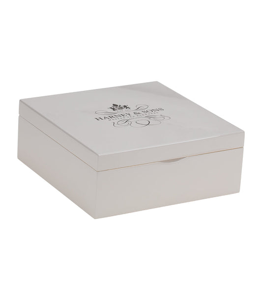 Taupe Wooden Heirloom Tea Chest Featuring Nine Teas – Teabags