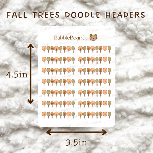 Cozy Fall Trees Headers