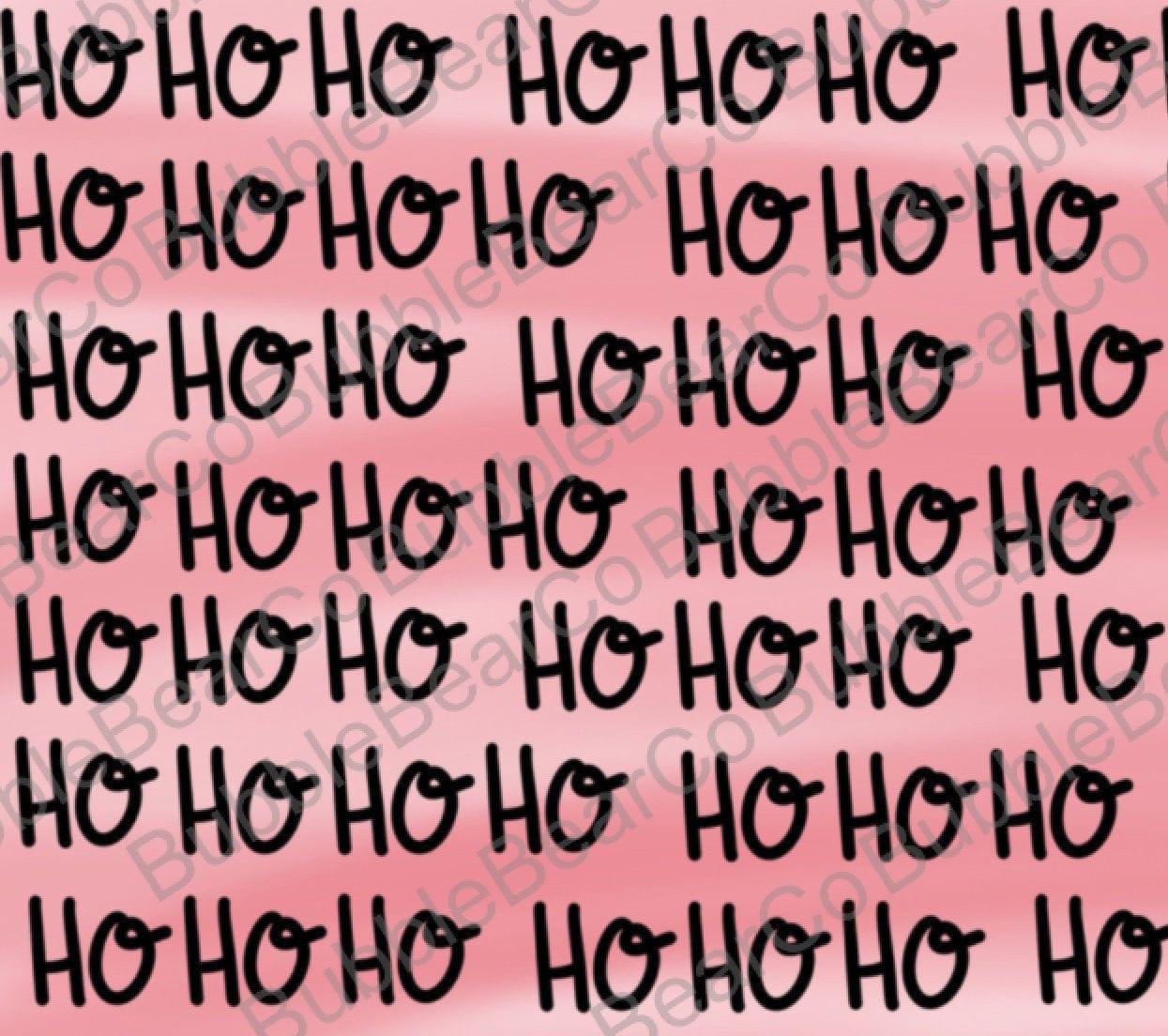 Christmas Digital Paper - HoHoHo - Bubble Bear Co
