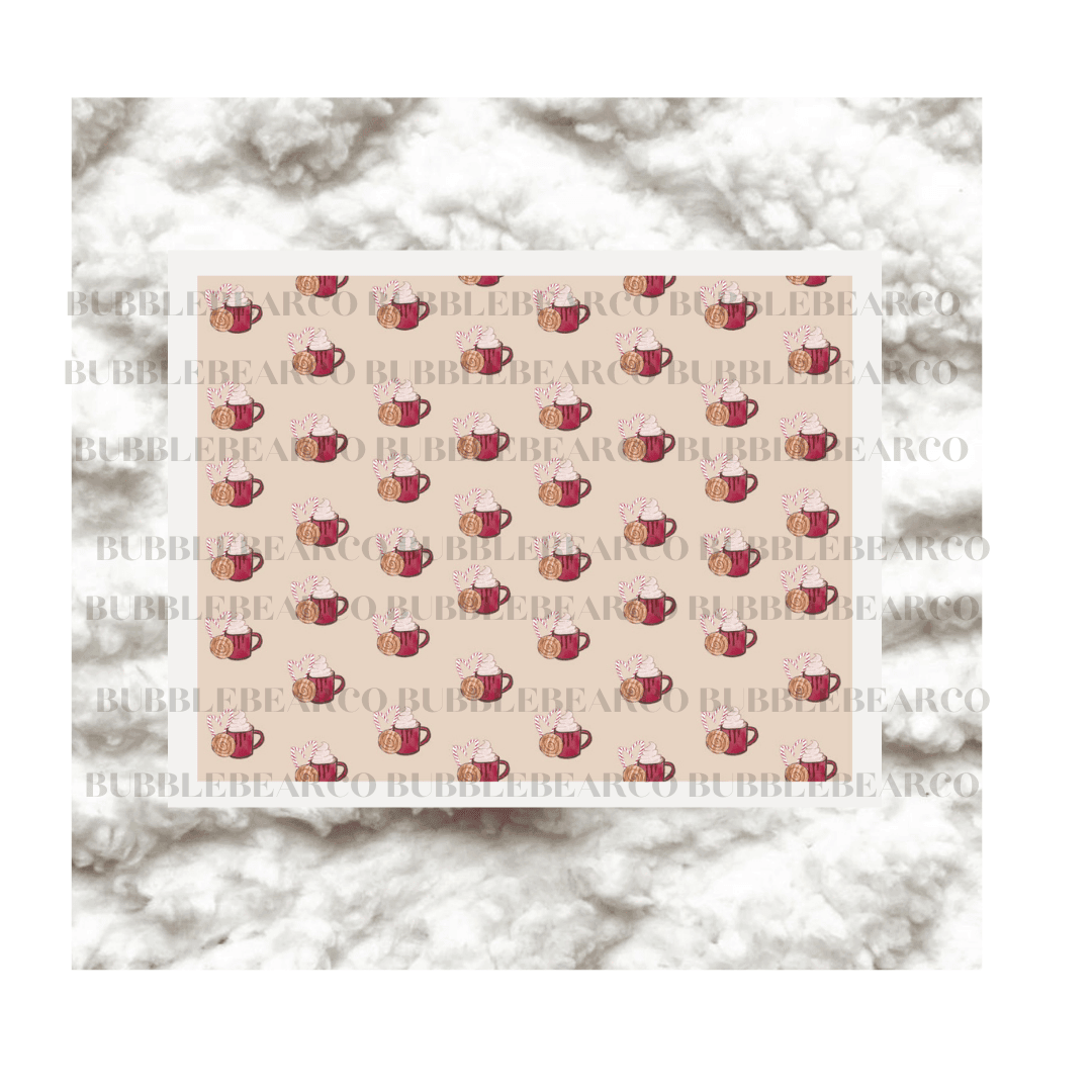 Cute Winter Digital Papers (4 different patterns) - Bubble Bear Co