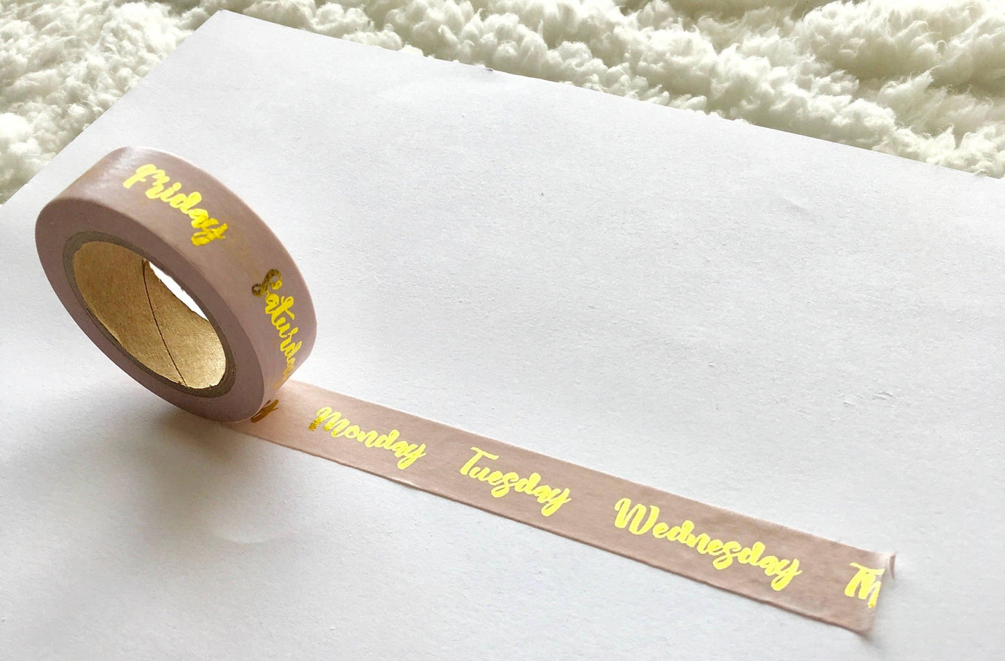Days of the Week Washi - Bubble Bear Co