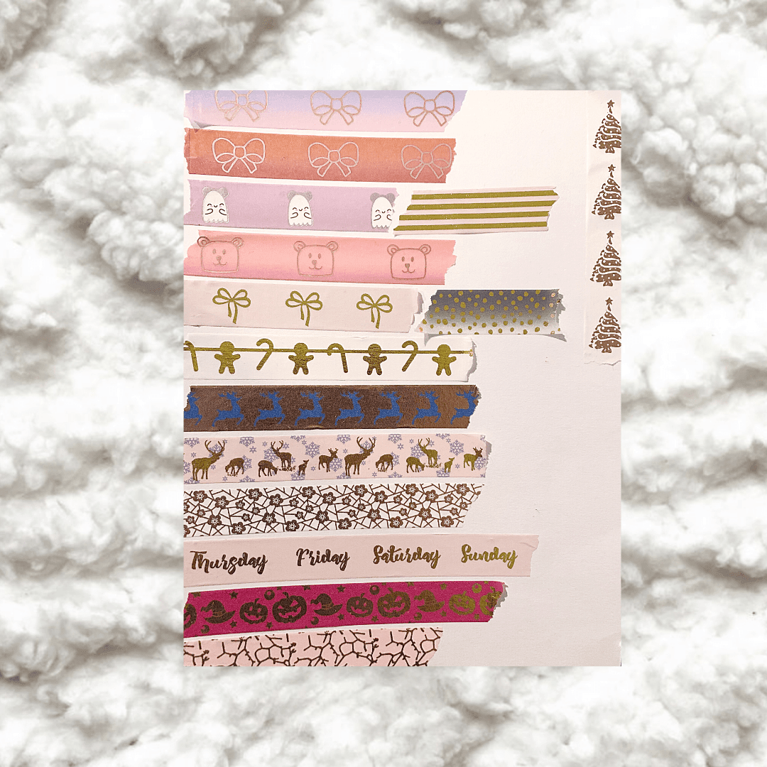 Washi Grab Bags :) 16 FOILED WASHI ROLLS! - Bubble Bear Co
