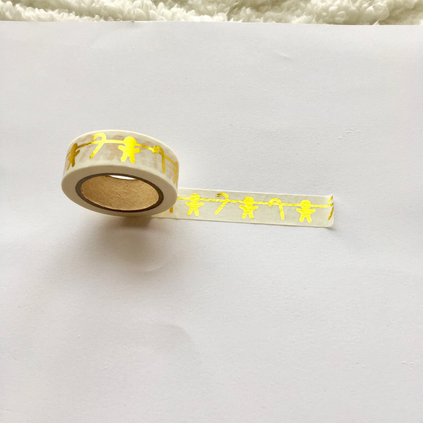Ginger Bread Candy Cane Washi - Bubble Bear Co
