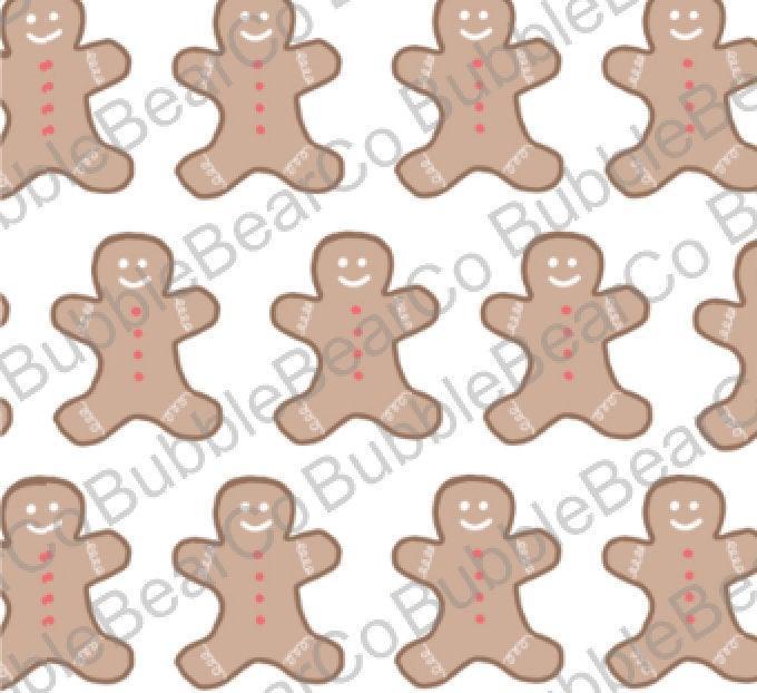Gingerbread Digital Paper - Bubble Bear Co