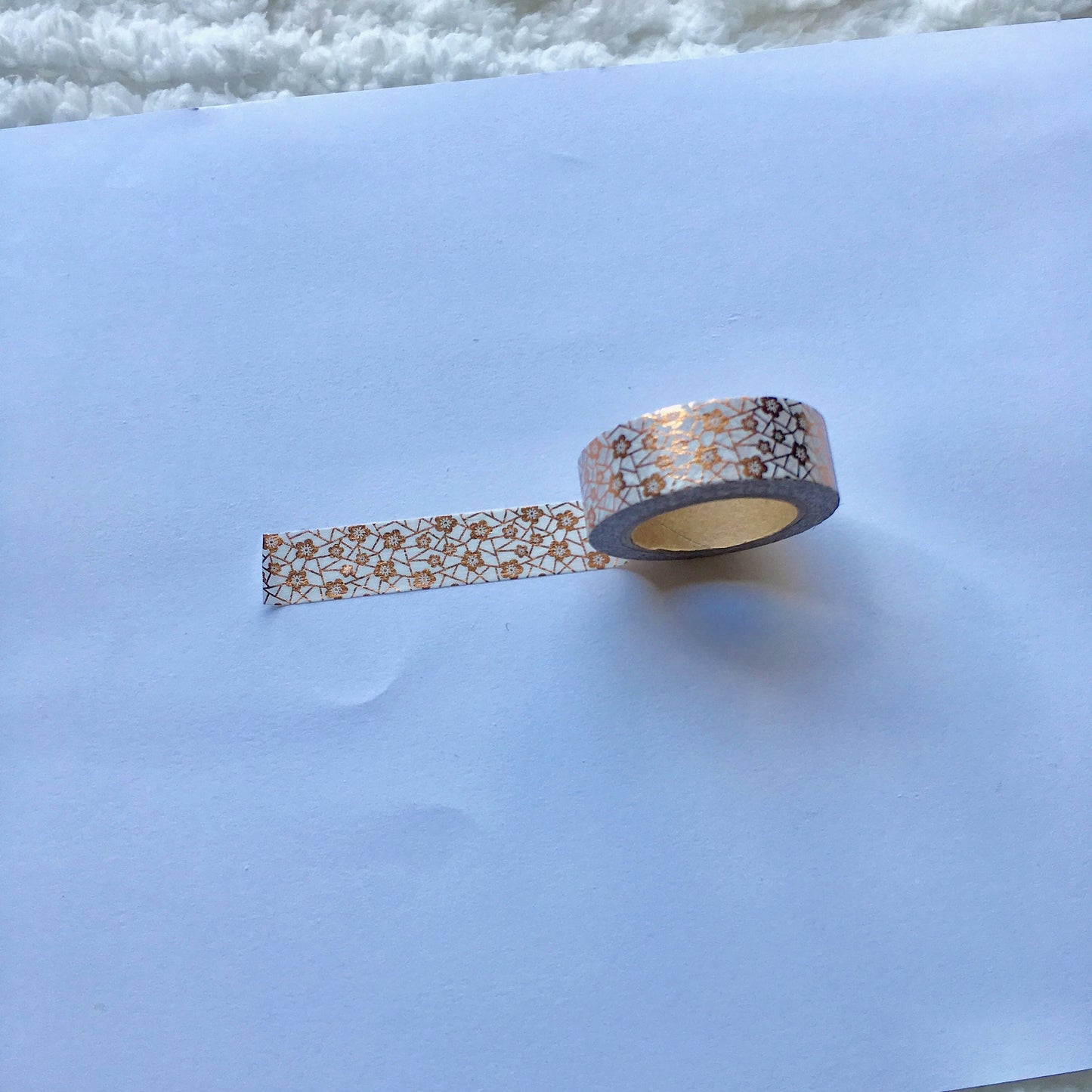 Golden Flowers Washi Tape - Bubble Bear Co