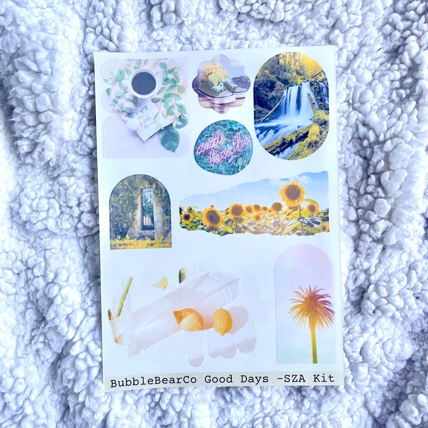 Good Days SZA Bujo Planner Sticker Kit - Bubble Bear Co