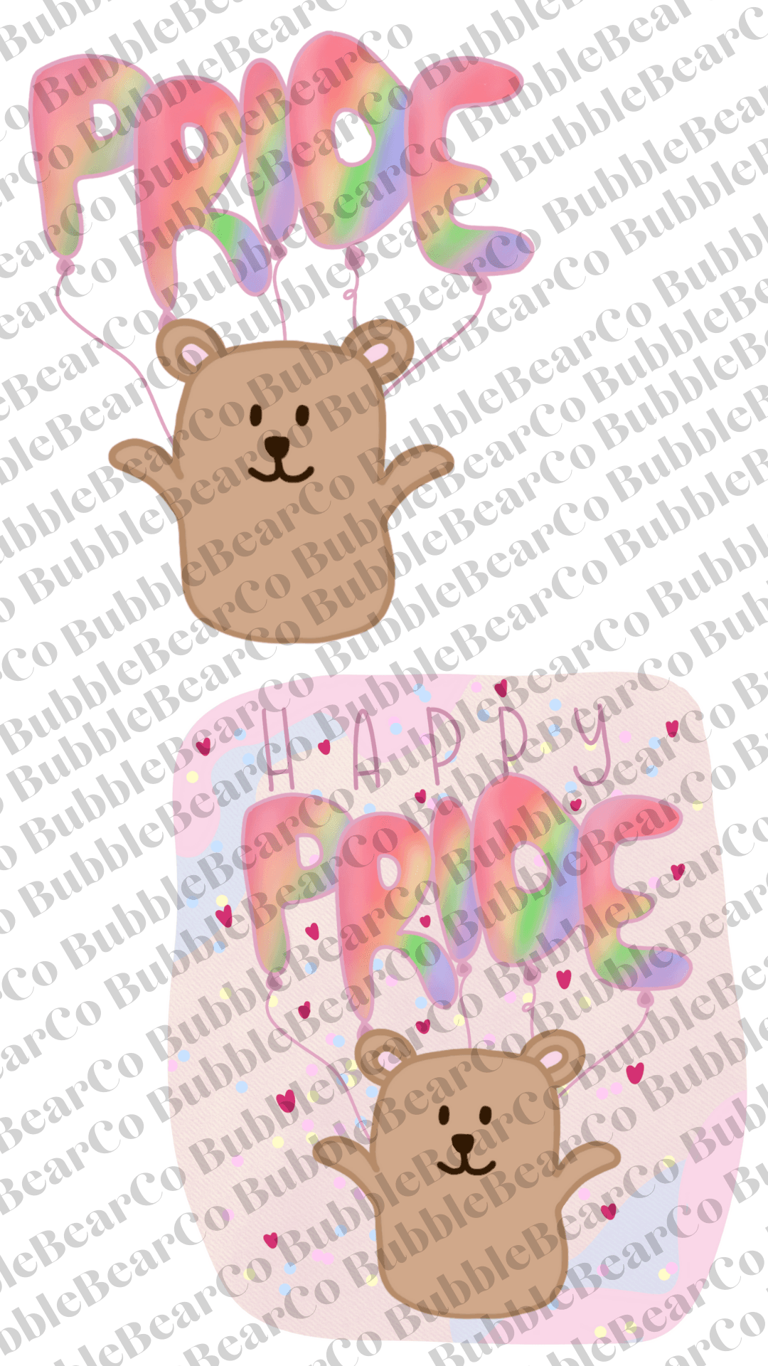 Pride Printable Diecuts - Bubble Bear Co