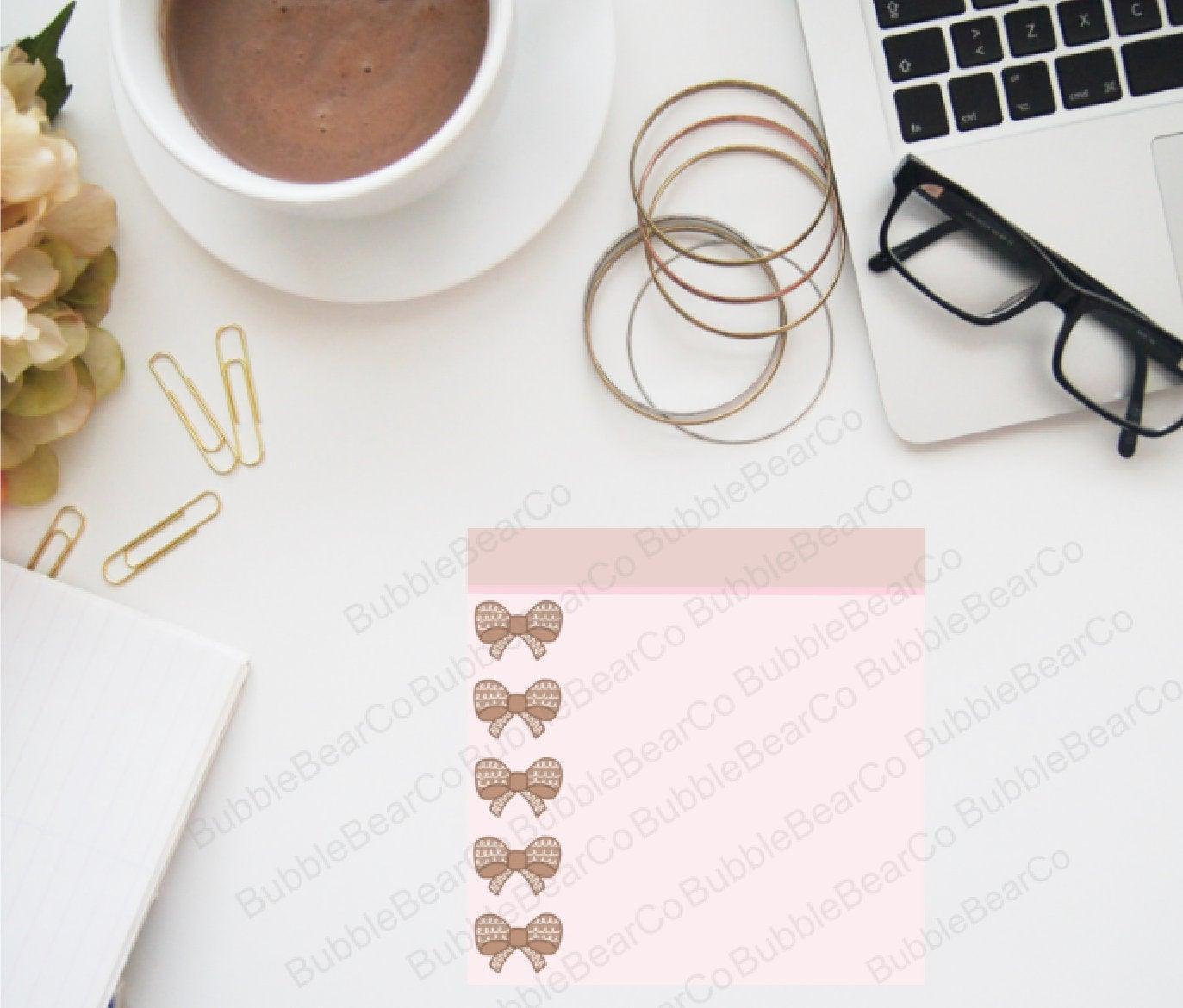 Printable To Do Sticky Notes for Any Planner or Journal - Gingerbread - Bubble Bear Co
