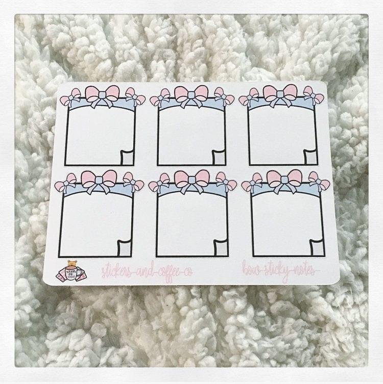 Unique Sticky Note Planner Stickers - Hand Drawn - Bubble Bear Co