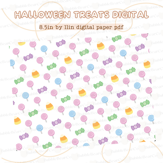 Sweet Treats Halloween Digital Paper