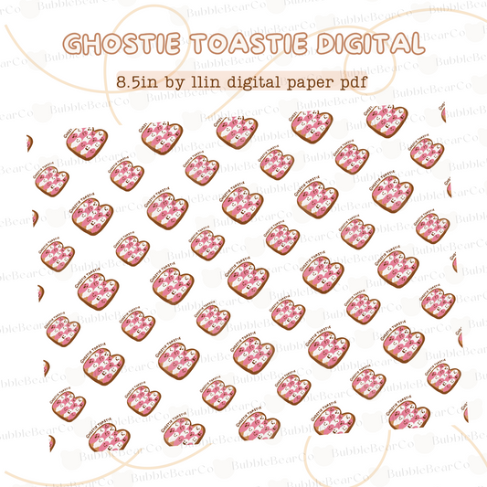 Ghostie Toastie Digital Paper