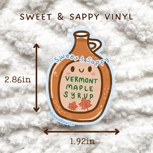 Happy Maple Syrup Waterproof Vinyl