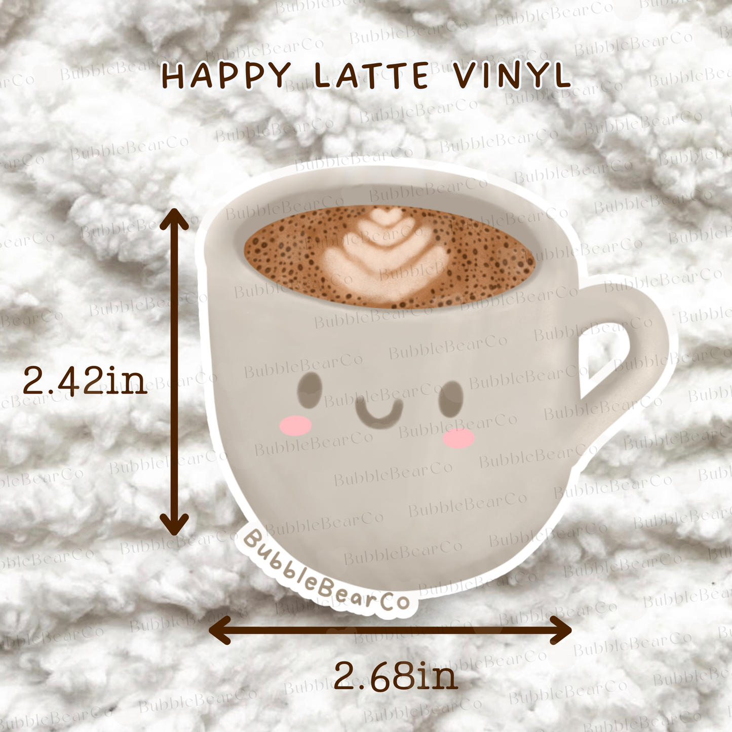 Happy Latte Waterproof Vinyl