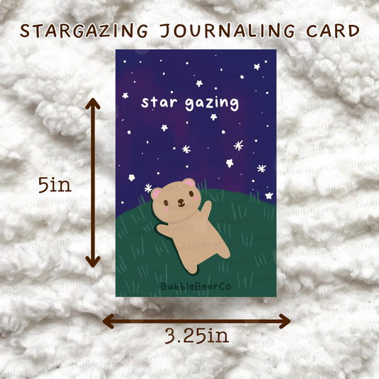 Stargazing Journaling Card