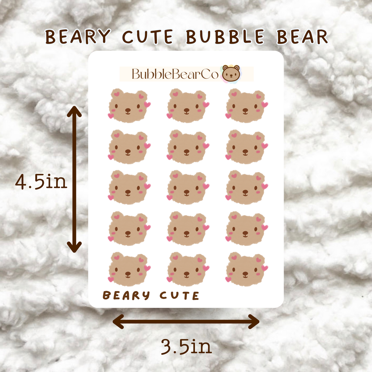 Beary Cute Stickers