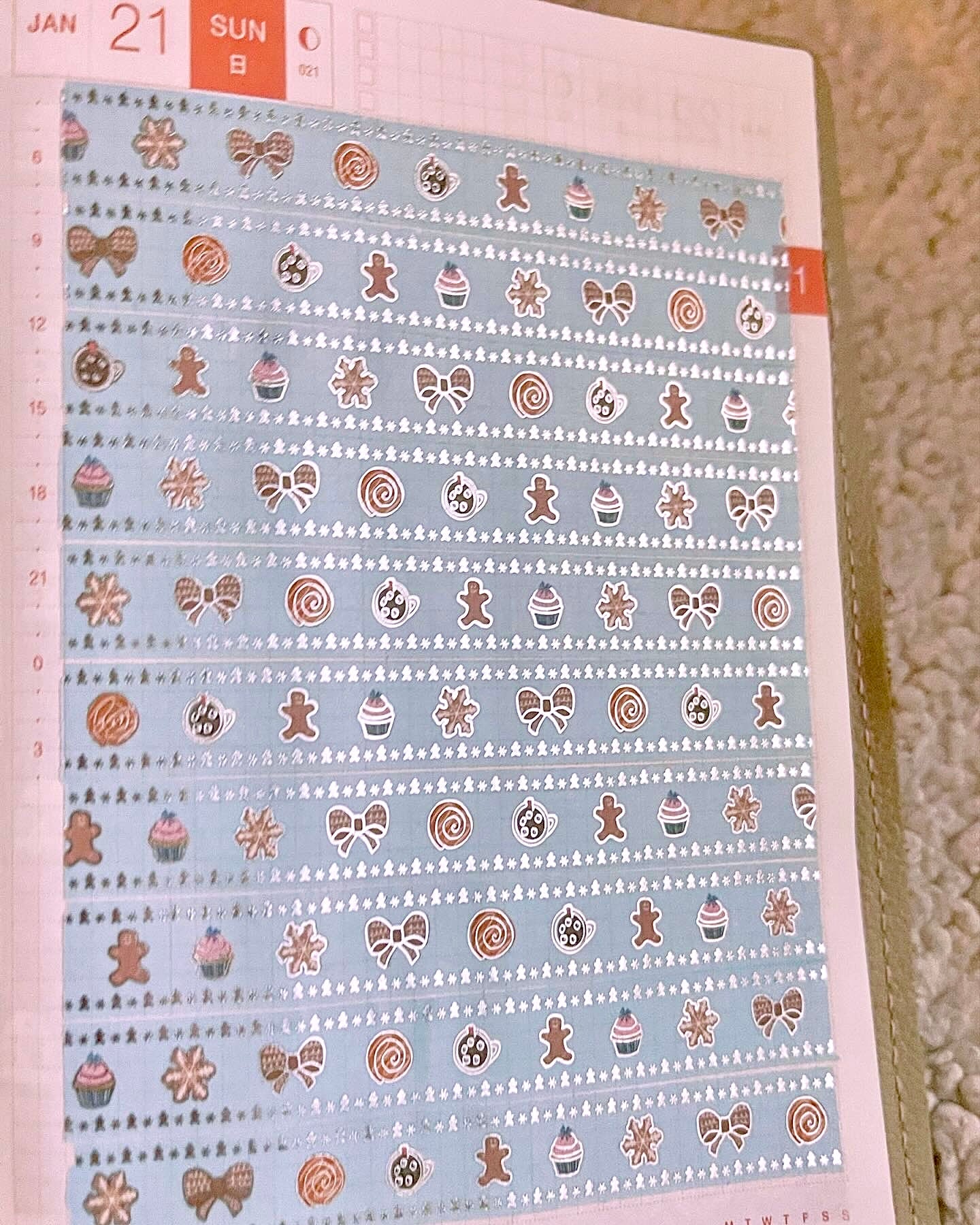 Set of 8 Luxe Foiled Washi Tapes BubbleBearCo
