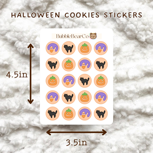 Halloween Cookie Stickers
