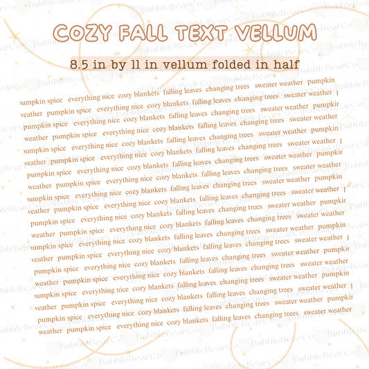 Cozy Fall Text Vellum