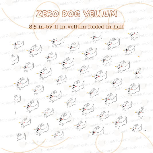 Halloween Zero Dog Vellum