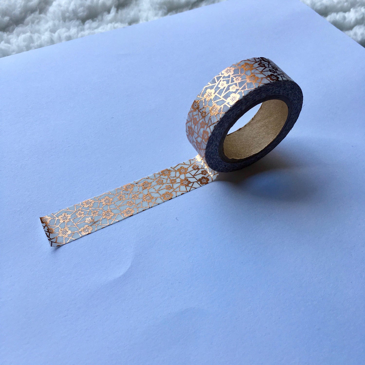 Golden Flowers Washi Tape - Bubble Bear Co