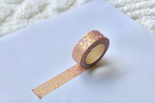 Pink and Gold Washi - Bubble Bear Co